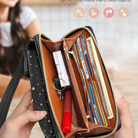 Cell Phone Purse Crossbody Bags for Women - Cute Design Leather Cellphone Bag Sm - Picture 4 of 6